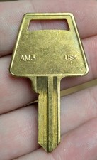 AM3 Uncut SINGLE KEY brass blank Made in USA For American Locks