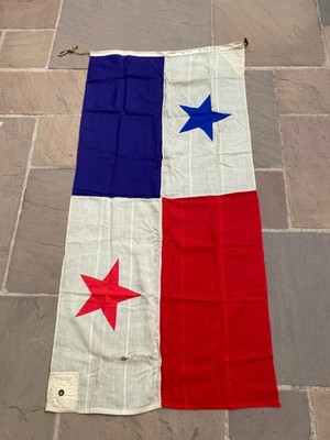 VINTAGE BRITISCHE BOTSCHAFT PANAMA 2 YD FLAGGE 6 FUSS X 3 FUSS GENÄHTE FLAGGE