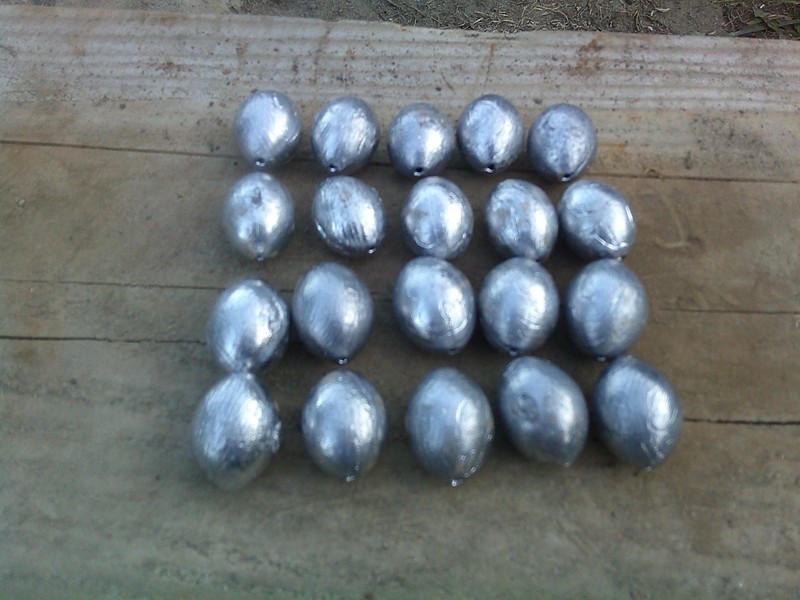 2 oz - 3 oz - 4 oz  - 5  oz  EGG SINKERS RIVER LAKE  Big  Catfish  Carp
