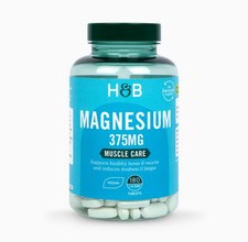 Holland & Barrett Magnesium 375mg 180 Tablets Muscle Energy Support 0.21 per thousand milligrams
