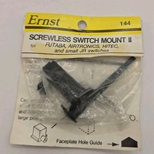 Ernst Screwless Switch Mount II for Futaba Airtronics Hitech Small JR Rc 144