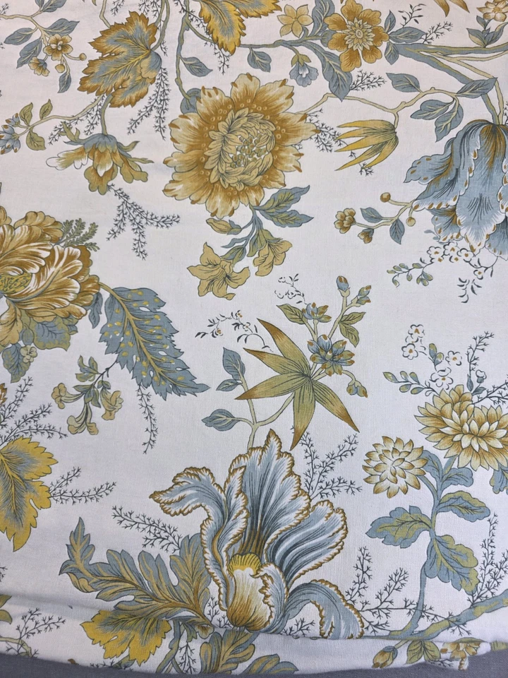 Cortina Pottery Barn Cynthia Palampore Marie lino algodón con ganchos 4 paneles 48x82 Foto 2 de 4