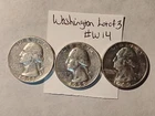 Washington Quarters-Mixed Dates & Mints-90% Silver-Nice-Lot of 3-See photos #W14