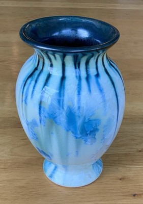 Signed Edgecomb Potters Vase   Maine   Crystalline Zinc