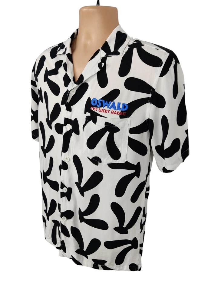 CAMISA PEQUEÑA OSWALD LUCKY RABBIT DISNEY PARKS 100 MANGA CORTA CUELLO ABOTONADO Foto 2 de 4