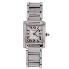 Cartier Tank Francaise Quartz Watch Stainless Steel 20