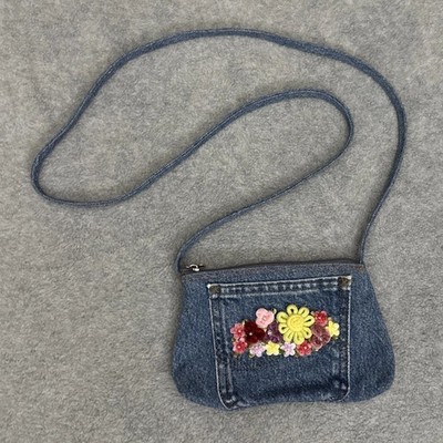 Hand & Heart  Levi Denim Crossbody Purse Floral Women s Girls Shoulder Bag
