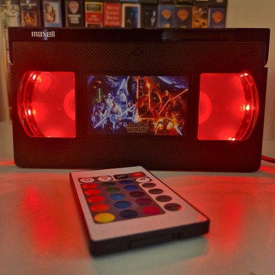Star Wars Die komplette Saga USB LED VHS Kassette Lampe Geburtstag Geschenk Retro Film Licht