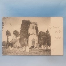 Exmouth Postcard 1908 St John In The Wilderness Church Cemetary Devon