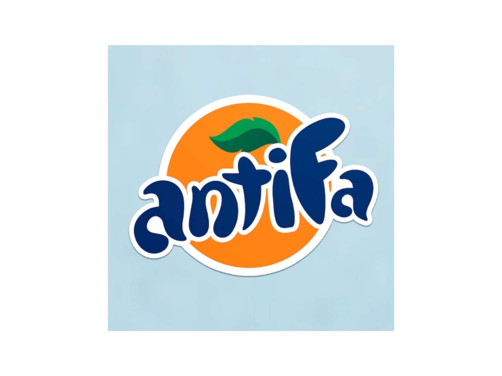 100 &times; "Antifa" Sticker, 50mm