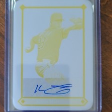 Leaf 2025 Leaf Metal Baseball Kash Mayfield LGR-KM1 Yellow Plate /1 Auto