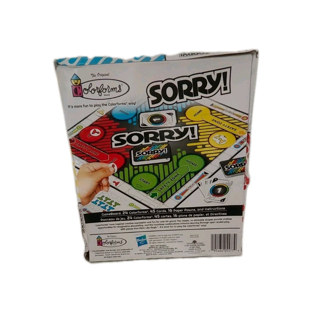4 Colorforms Travel Board Games Monopoly Sorry Guess Who Chutes & Ladders Gifts
