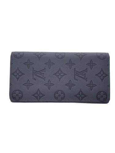 Louis Vuitton Long Wallet Portefeuille Brother Monogram Shadow Leather Gray