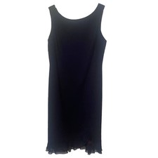 Talbots Womens Size 10 Petite Midi Little Black Dress Party Career 
