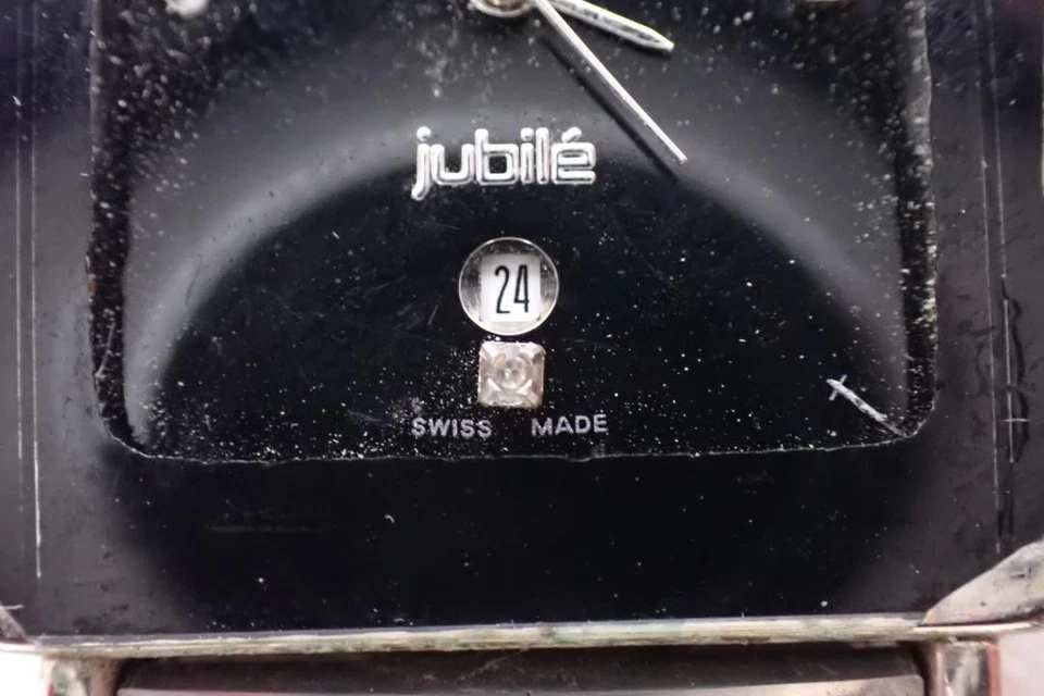 Reloj de cuarzo RADO Jubile 120.0281.3 4P diamante esfera negra pulsera de plata Foto 4 de 4