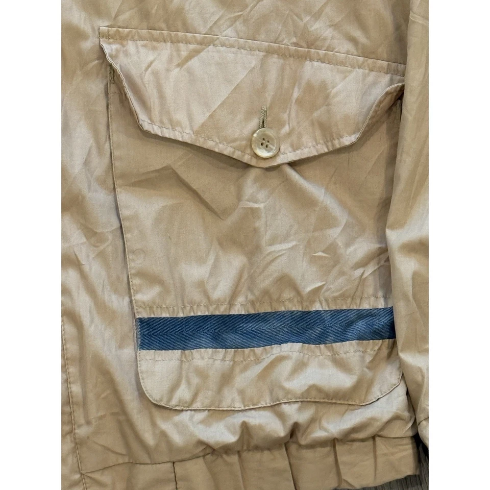 Винтажная классическая куртка-бомбер Hunt Club JCPenney 90-е желтовато-коричневая мужская размер XL высокий рост - Изображение 3 из 4