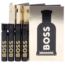 HUGO BOSS BOTTLED ABSOLU FOR MEN 1.2ml .04fl oz x 4 COLOGNE SPRAY SAMPLE VIALS