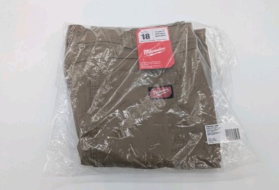 Milwaukee Women's Size 18 Work Pants Straight Fit Brown F650K-18R New With Tags