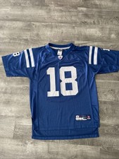 Peyton Manning Indianapolis Colts NFL Equipment Reebok Jersey Youth L 14/16 