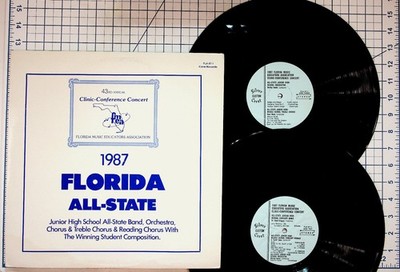 FL Music Educators Association   1987 Florida All-State Concert LP Silver Crest