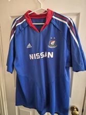 Vintage Yokohama Marinos FC 2004 Blue Adidas Home Shirt XL Very Rare