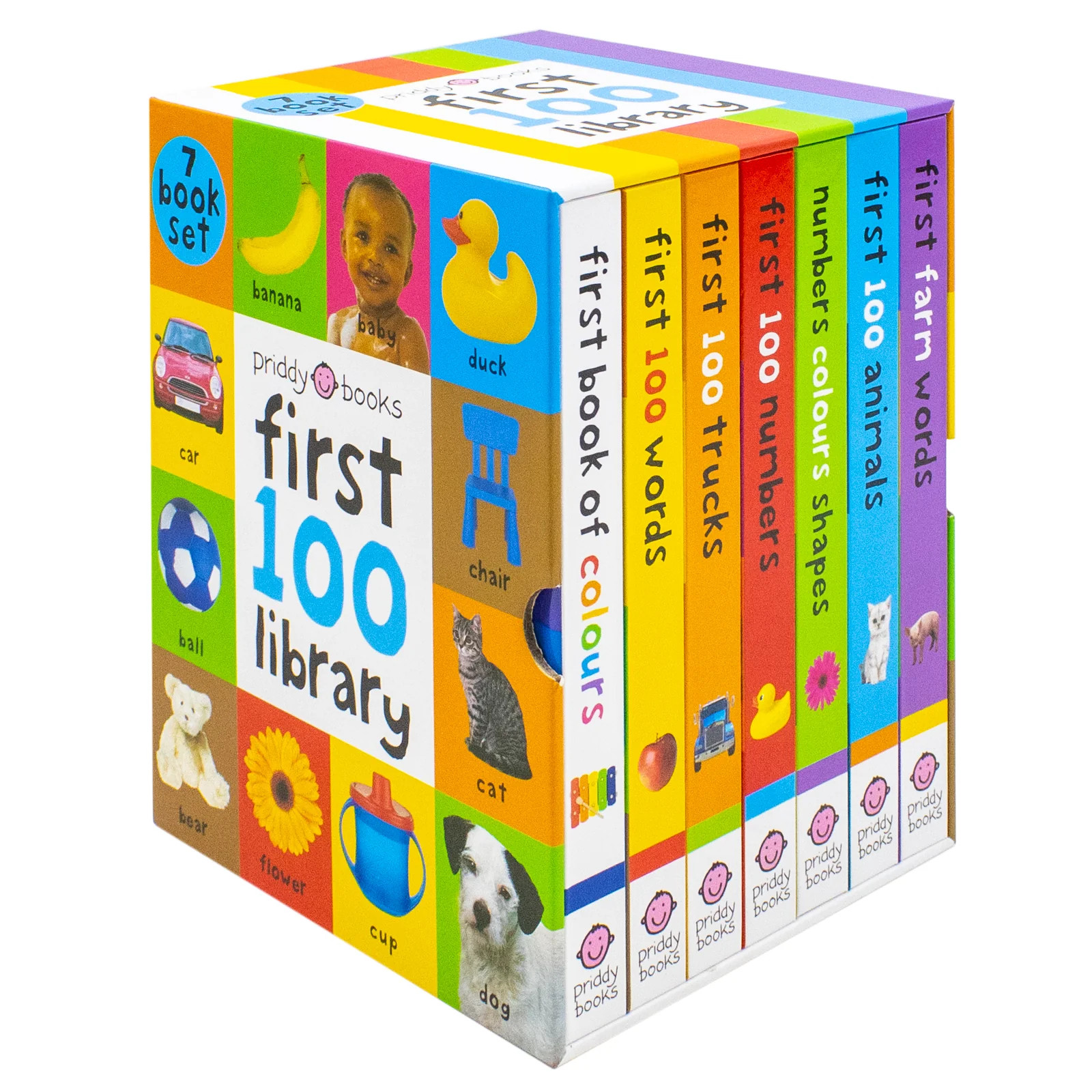 Priddy First 100 Library 7 Books Collection Box Set (Board Books) | TODO NEW
