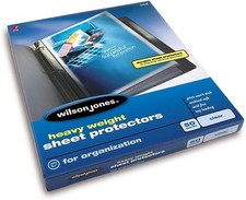 Sheet Protectors Heavy Weight Top-Loading Clear 50 Sheets/Box W21410
