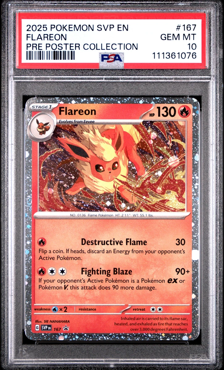 25+ Flareon Pokémon TCG Professional Sports Authenticator (PSA