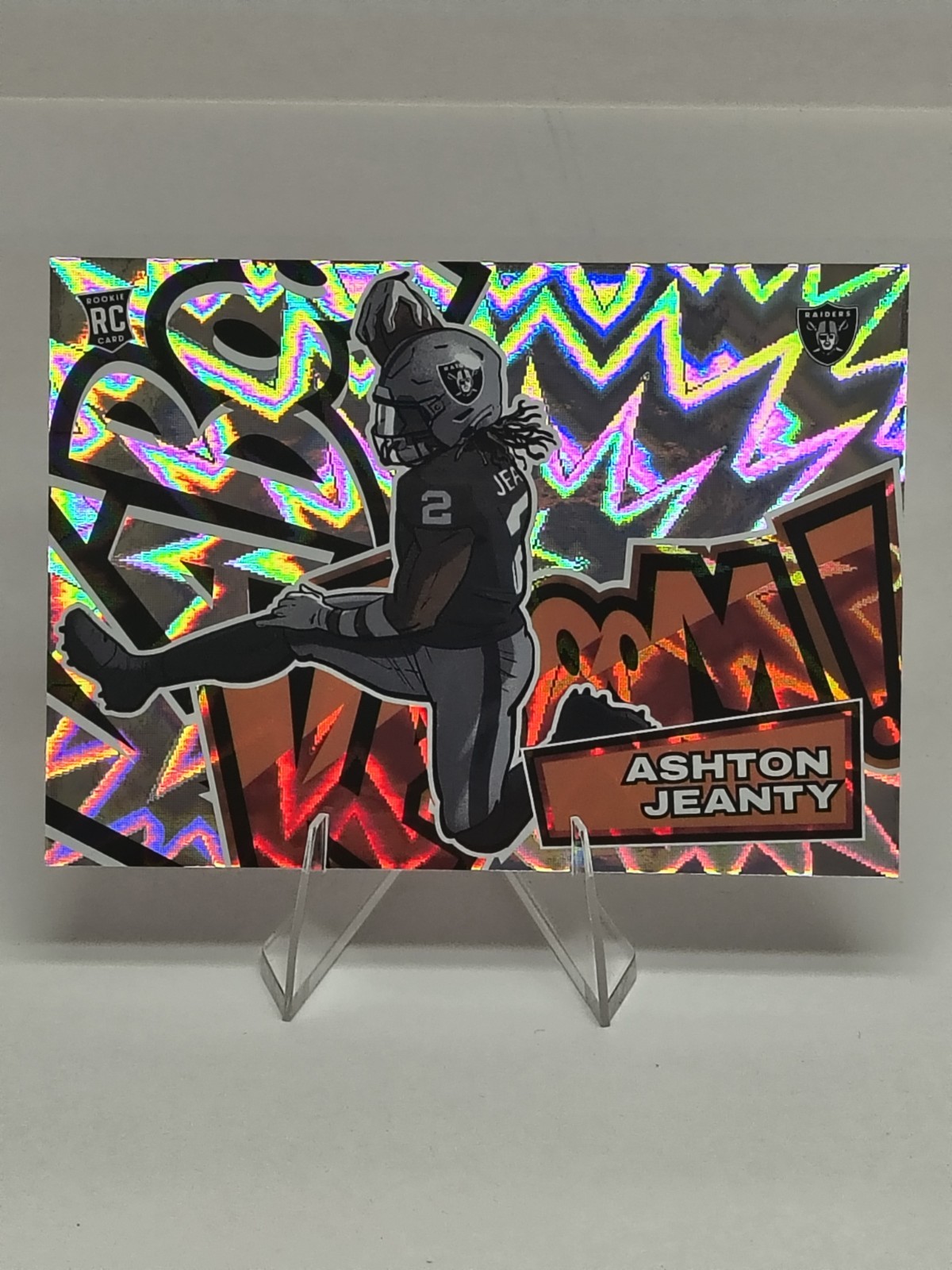 2025 Panini Absolute Ashton Jeanty HORIZONTAL KABOOM! SSP Raiders #33 CASE HIT🔥