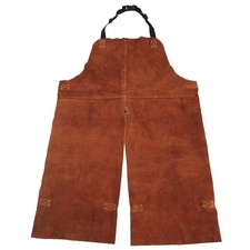 CONDOR 4KXH4 Split Leg Welding Bib Apron,Lthr,42x24In 4KXH4