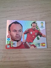INIESTA PANINI ADRENALYN FIFA WORLD CUP BRAZIL 2014 CARDS ESPANA LIMITED EDITION