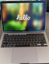 Apple MacBook Pro 13in A2338 M1 8GB 256GB SSD 2020 Gray w/ Adapter Bundle