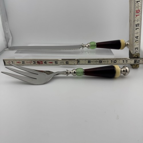 Lenox Cake Pie Server and Knife Set, Red and Green Holiday Gatherings Pattern - Picture 4 of 7