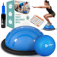 Half Balance Ball Trainer - Stability Ball for Exercise, Full-Body Workouts, Hom