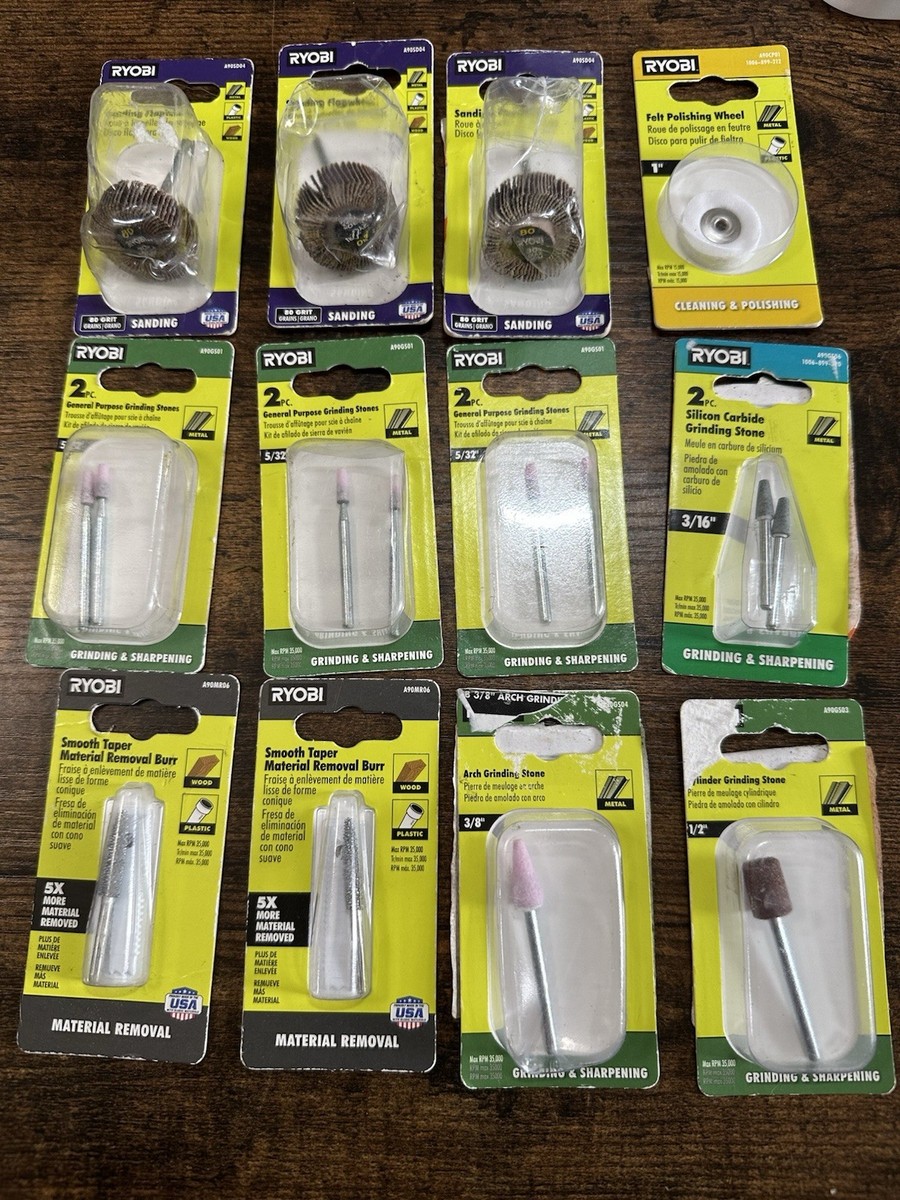 フライロッド＆フライリール　2セットまとめ売り　Stone　RYOBI Lot Of 12 Ryobi Rotary Tool Accessories Assorted Grinding Sanding