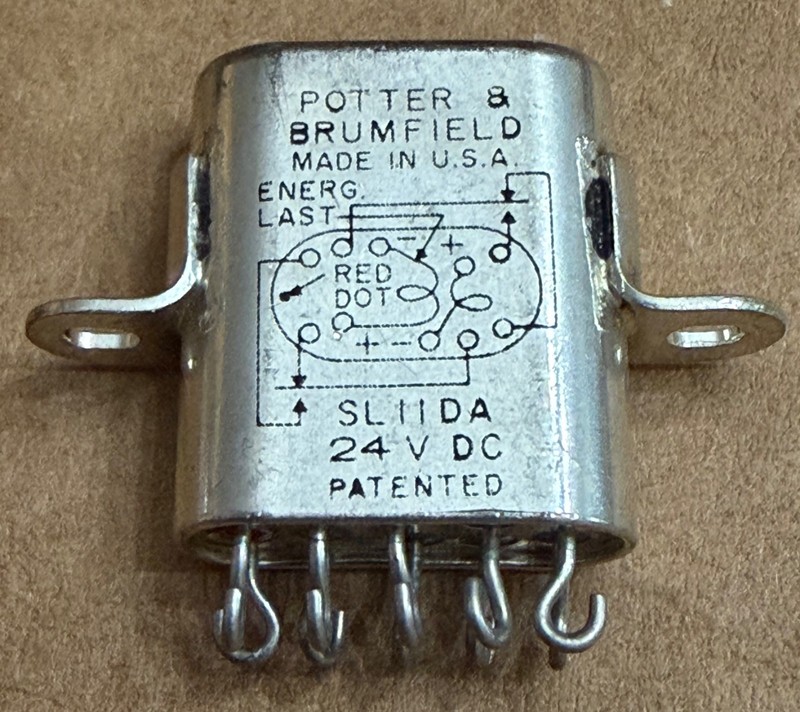 RELAY POTTER & BRUMFIELD  SL11DA 24V DC  NEW