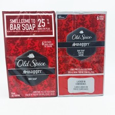 2 6 paquetes de jabón Old Spice SWAGGER Big Bar 12 barras 5 oz ea en caja individual