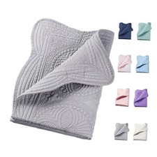 Embossed Neutral Baby Quilt Durable, Lightweight Baby Blankets Four Gray1