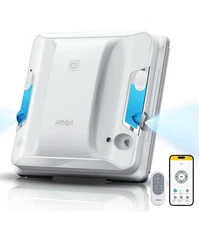 FMART W7 Window Cleaning Robot – Dual Nozzles Ultrasonic Spray, 4000Pa Suction……