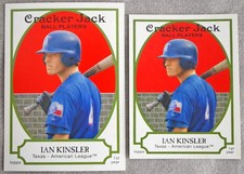 2005 Topps Cracker Jack Base & Mini Sticker Ian Kinsler #201 Rookie Short Print