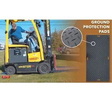 12 Pcs Ground Protection Mats, 3' x 8' w/ 22 Pcs Single Connectors
