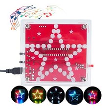 Star Shaped Soldering Practice Kit Electronics DIY Soldering Project, Colorfu...