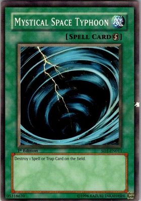 #ad Yu Gi Oh Mystical Space Typhoon SD1 SD1 EN011 HP $1.99