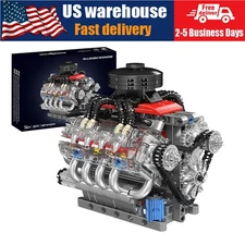 MOULD KING 10171 Technic LSX454 V8 Engine Building Block Toys Motorized Model