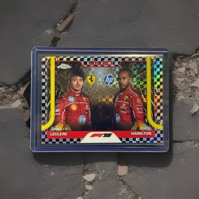 2025 Topps Chrome Formula 1 Ferrari Duo Charles Leclerc /Lewis
