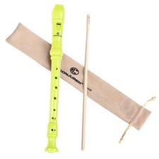 Soprano Recorder Instrument for Student - 8 hole German-style Green (ABS)