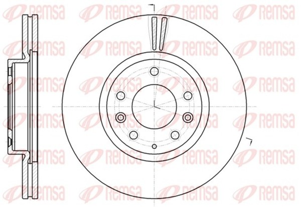 2X Bremsscheibe Remsa 61235.10 FüR GH Mazda 300Mm Sport MZR Ghefp GH10F Ghefs-image