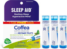 Coffea Cruda 30C Homeopathic Sleep Aid for Restless Sleep, Mental Hyperactivity,