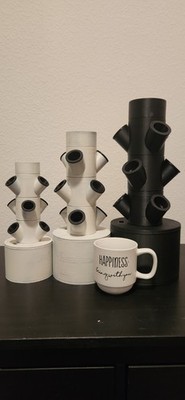 3D Printed USB Hydroponic Tower | Vertical Garden | 3 Sizes | Large