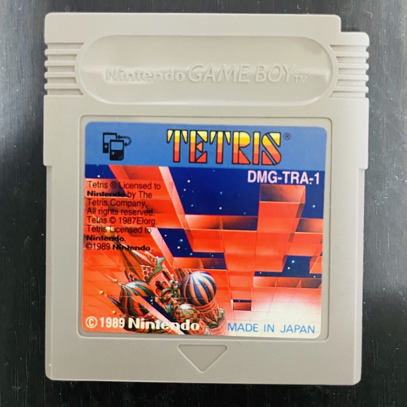 Tetris Nintendo Game Boy 1989 Japanese Version DMG-TRA Puzzle Game Retro